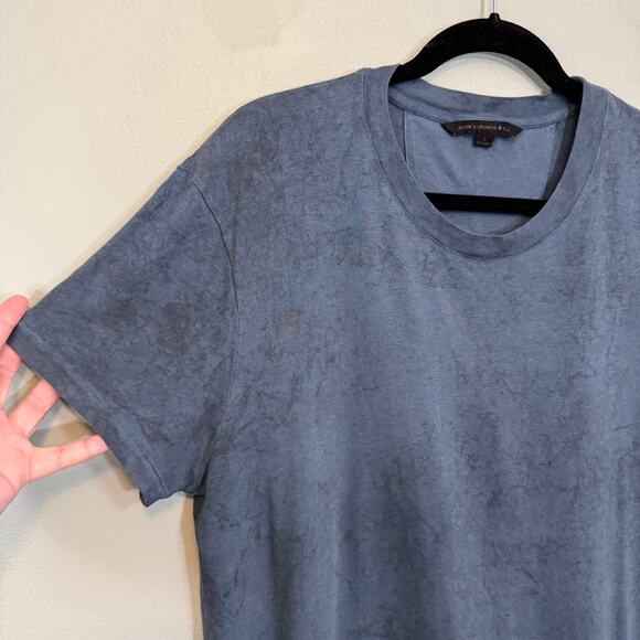 John Varvatos Hillsboro T-Shirt Mens L Cosmos Blue Crew Neck Short Sleeve Casual - Picture 3 of 6